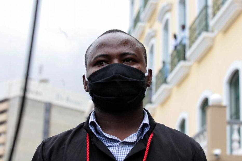 O advogado, Laurindo Fonseca que representa os manifestantes que saíram às ruas de Luanda no sábado,