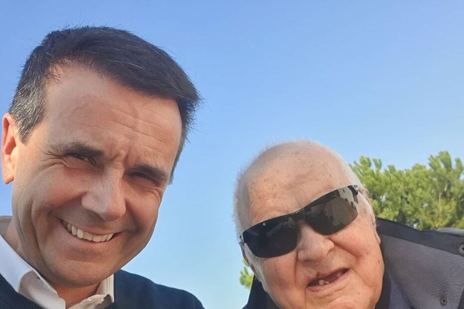 Jorge Gabriel com o pai