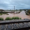 Chuva e mau tempo provocam inundações na Fuzeta em Olhão