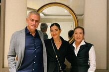 José e Matilde Mourinho com Matilde