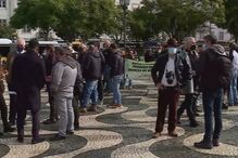 Manifestação no Rossio, em Lisboa