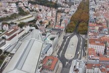 Lisboa vazia devido à regra de permanência em casa no fim de semana