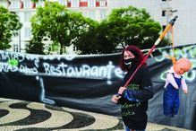 Protesto da restauração em Lisboa