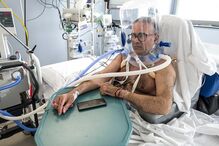 Capacetes respiratórios usados em Itála