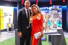 Luisão e a mulher, Brenda Mattar