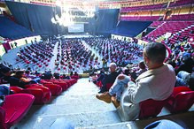 Em Lisboa, artistas e trabalhadores da cultura protestaram no Campo Pequeno