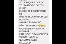 O humorista mostrou mensagem de um fã .jpg