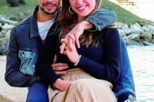 Miguel Oliveira e a namorada Andreia Pimenta