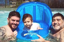 Maradona e o filho, Diego Maradona Junior