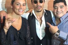 Diego Maradona e a ex-mulher, Rocio Oliva