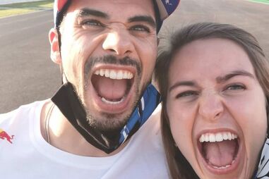 Miguel Oliveira e a namorada, Andreia Pimenta