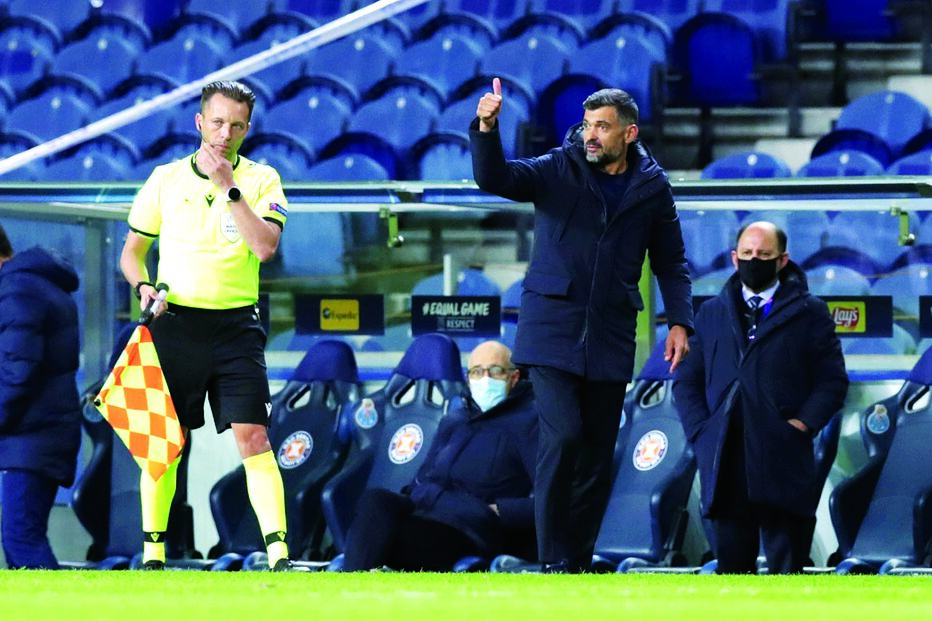 Sérgio Conceição mostrou-se satisfeito com reação da equipa na Champions 