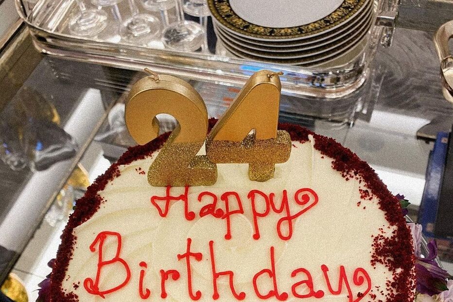 O bolo de aniversário