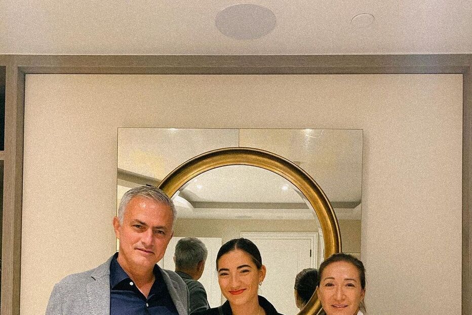 José e Matilde Mourinho com Matilde