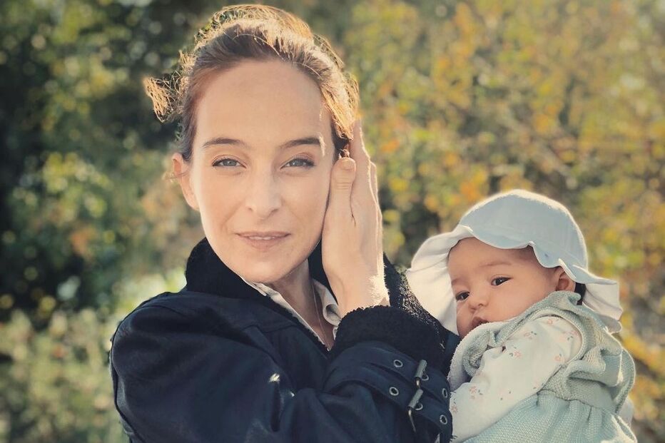 Sara Prata com a filha, Amélia