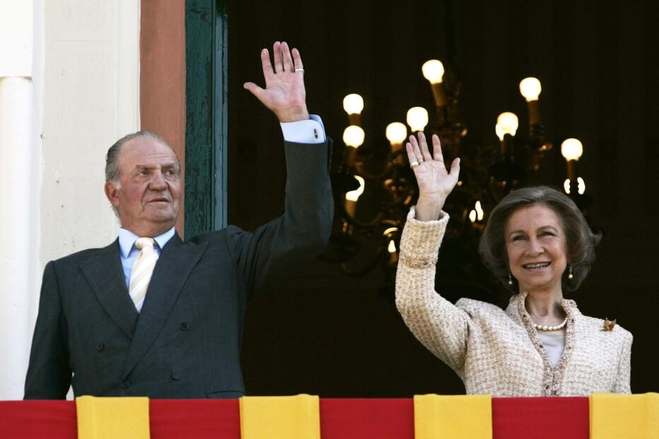 Juan Carlos e a rainha Sofia