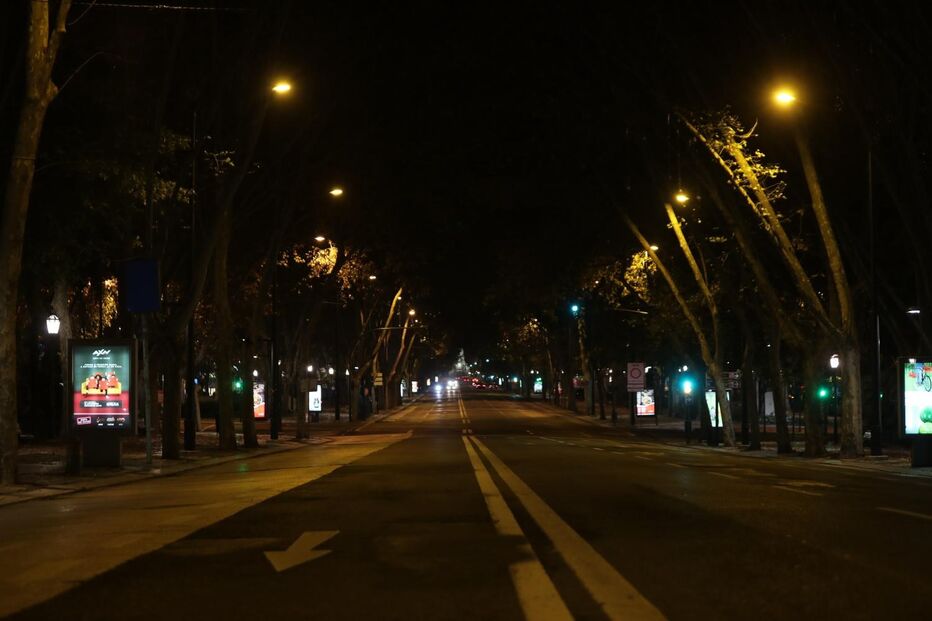 Uma Lisboa quase sem vida na primeira noite de recolher obrigatório