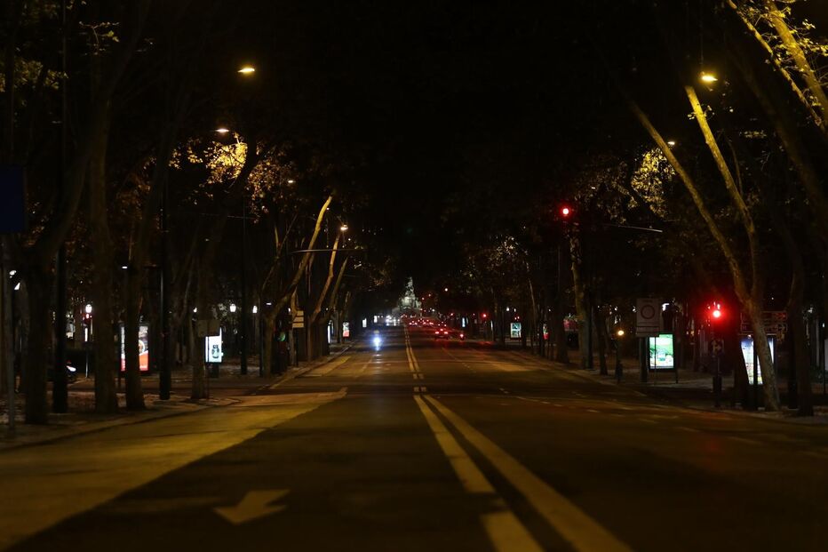 Uma Lisboa quase sem vida na primeira noite de recolher obrigatório