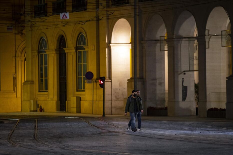 Uma Lisboa quase sem vida na primeira noite de recolher obrigatório	