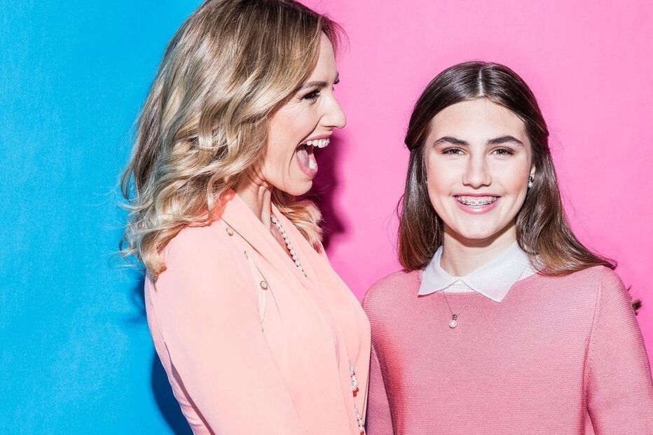 Fernanda Serrano e a filha Laura