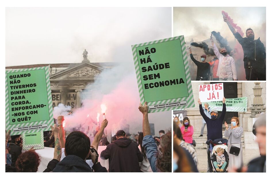 Protesto da restauração em Lisboa