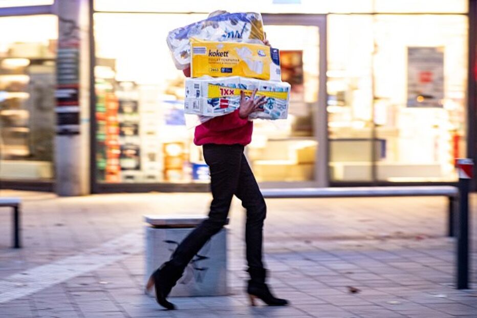 Açambarcamento de papel higiénico
