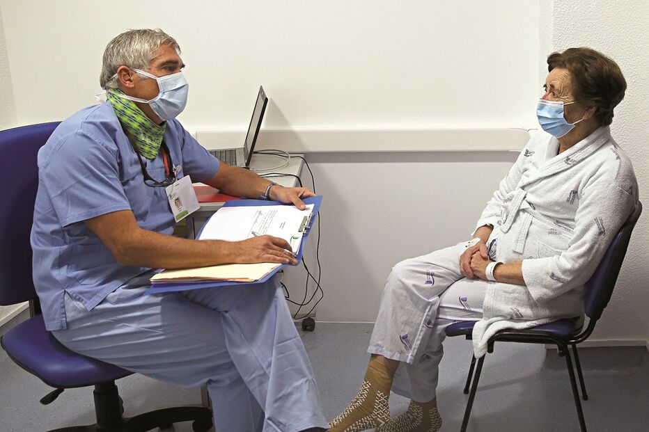 Profissionais de saúde, doentes