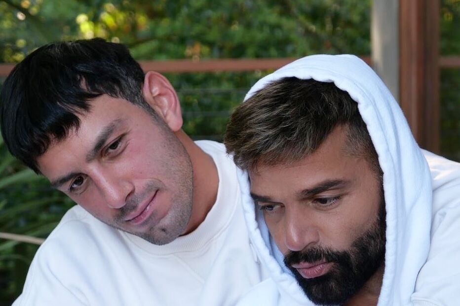 Ricky Martin com o marido Jwan Yosef