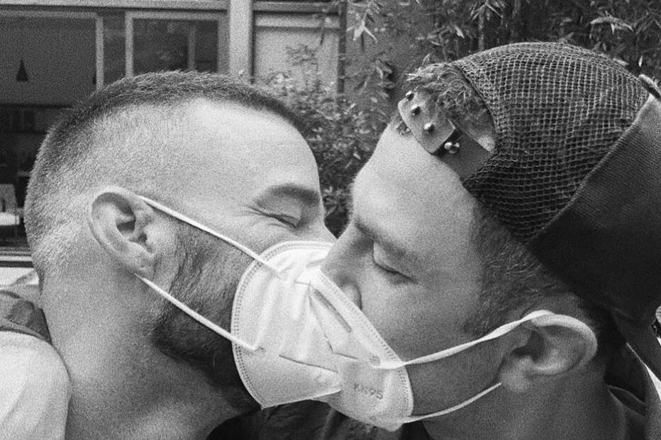 Ricky Martin com o marido Jwan Yosef