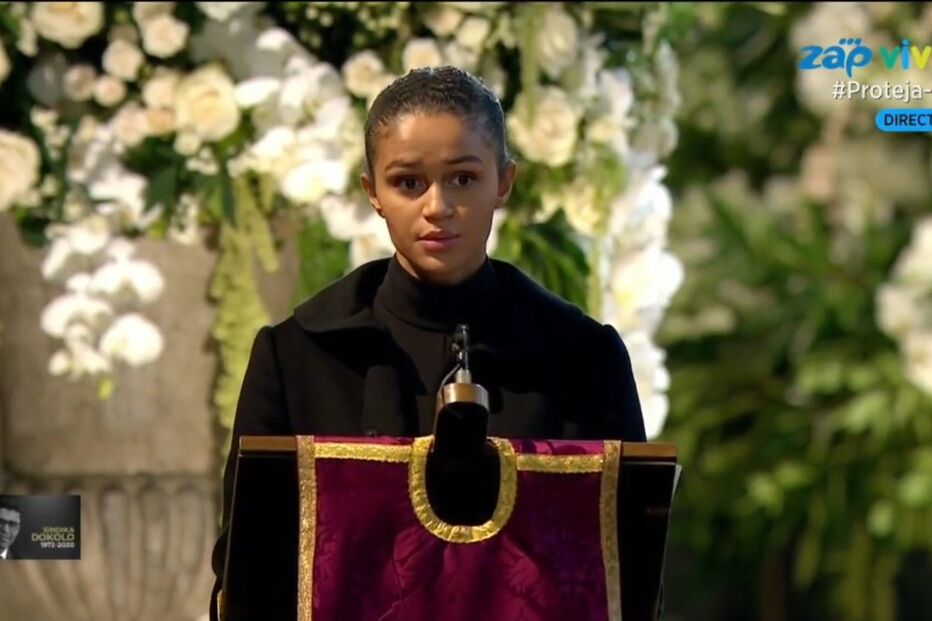 Filha presta homenagem no funeral de Sindika Dokolo, em Londres