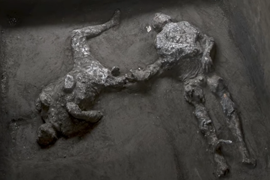 O nobre e o escravo: Descobertos corpos com quase dois mil anos em Pompeia