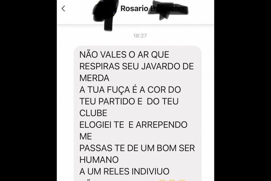 O humorista mostrou mensagem de um fã .jpg