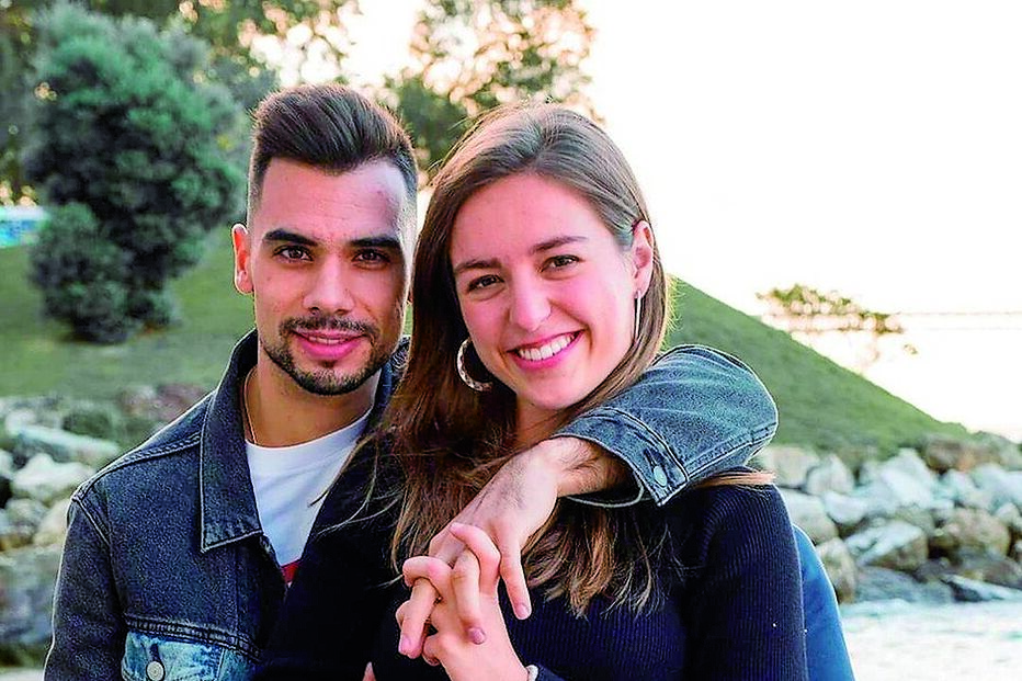 Miguel Oliveira e a namorada Andreia Pimenta