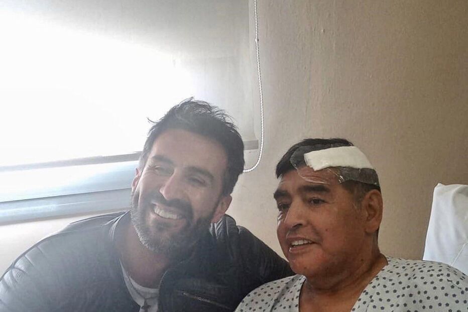 A última fotografia de Maradona, uma semana antes da morte.JPG