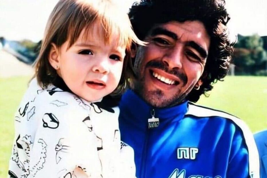 Maradona com Dalma