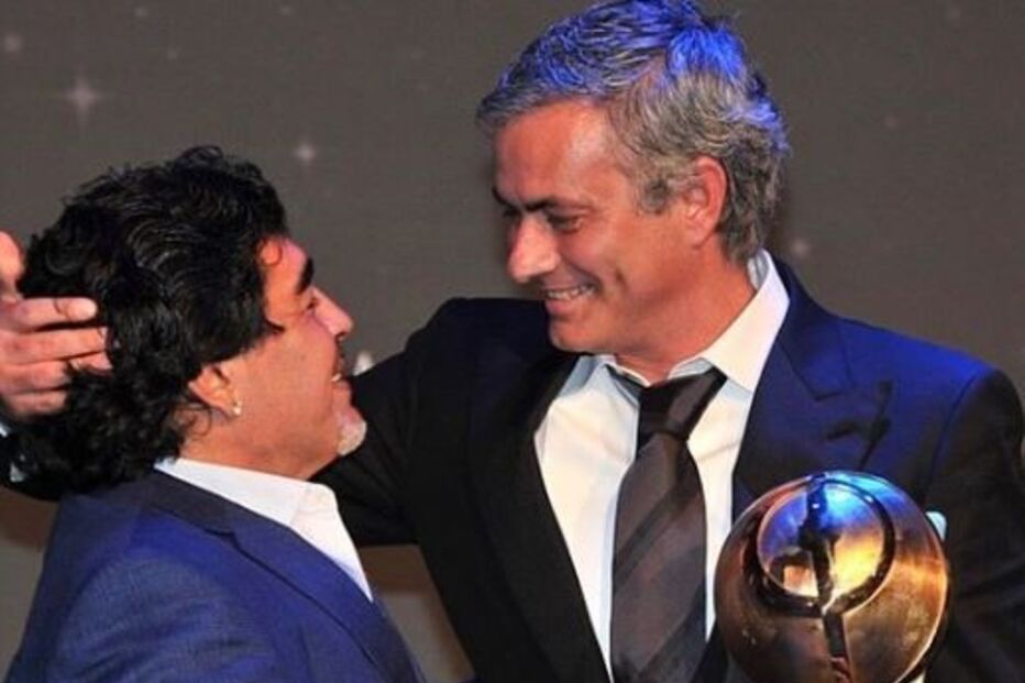 Mourinho com Maradona