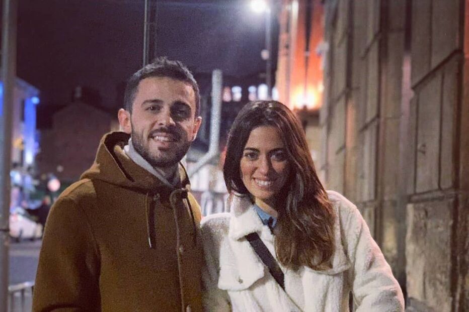 Bernardo Silva e a irmã Maria