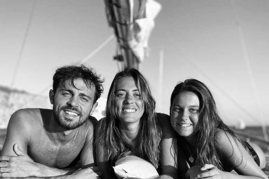 Bernardo Silva e a irmã Maria