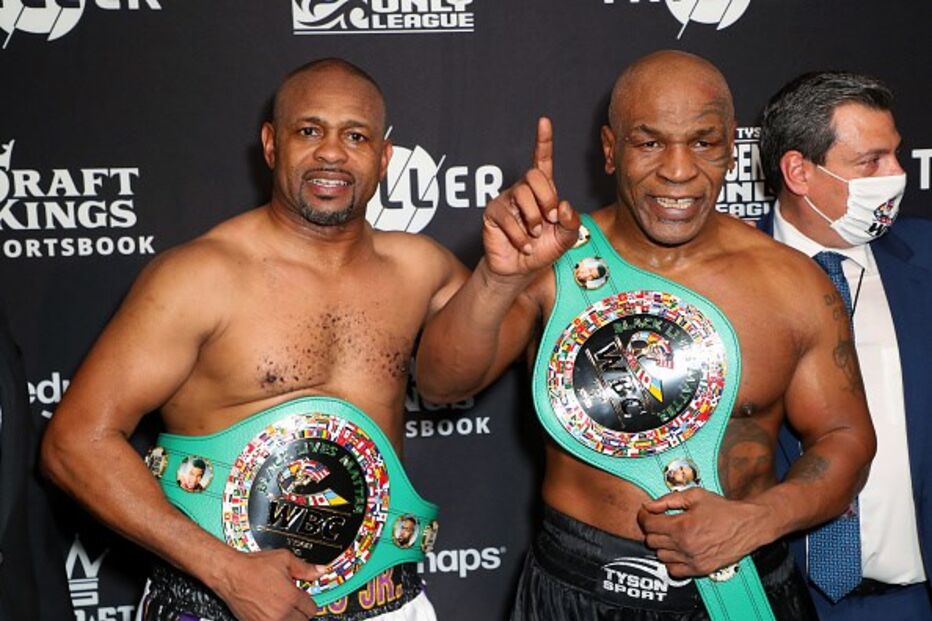 Mike Tyson e Roy Jones Jr. defrontaram-se