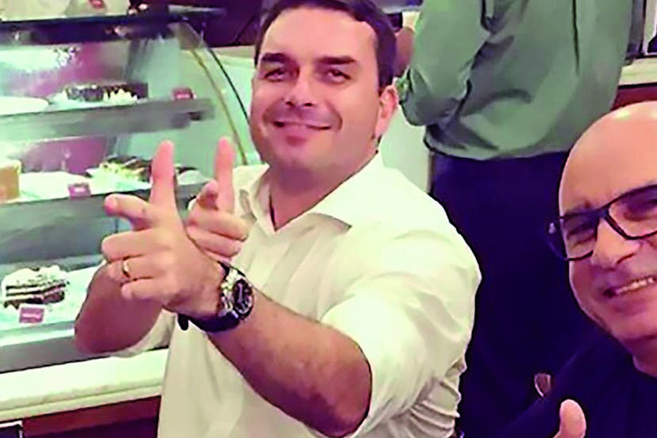 Flávio Bolsonaro e Fabrício Queiróz
