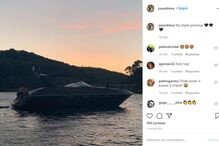 João 'Shima' Almeida mostra-se no seu iate de luxo