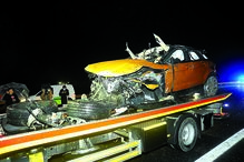 Range Rover de Sara Carreira ficou destruído