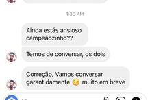 As ameaças enviada pela página de Instagram de Rui Pedro