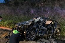 Acidente com cinco carros corta circulação no IC8 em Pombal