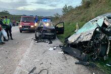 Acidente com cinco carros corta circulação no IC8 em Pombal