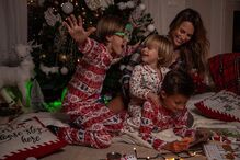 Núria Madruga e a família