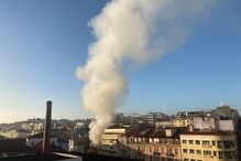 Prédio desaba após explosão no centro de Lisboa