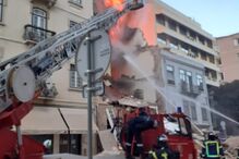 Prédio desaba após explosão no centro de Lisboa. Há cinco feridos e dois desaparecidos