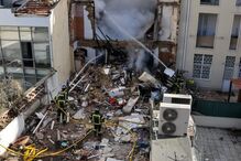 Prédio desaba após explosão no centro de Lisboa