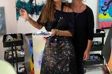 Carolina Loureiro com a sogra